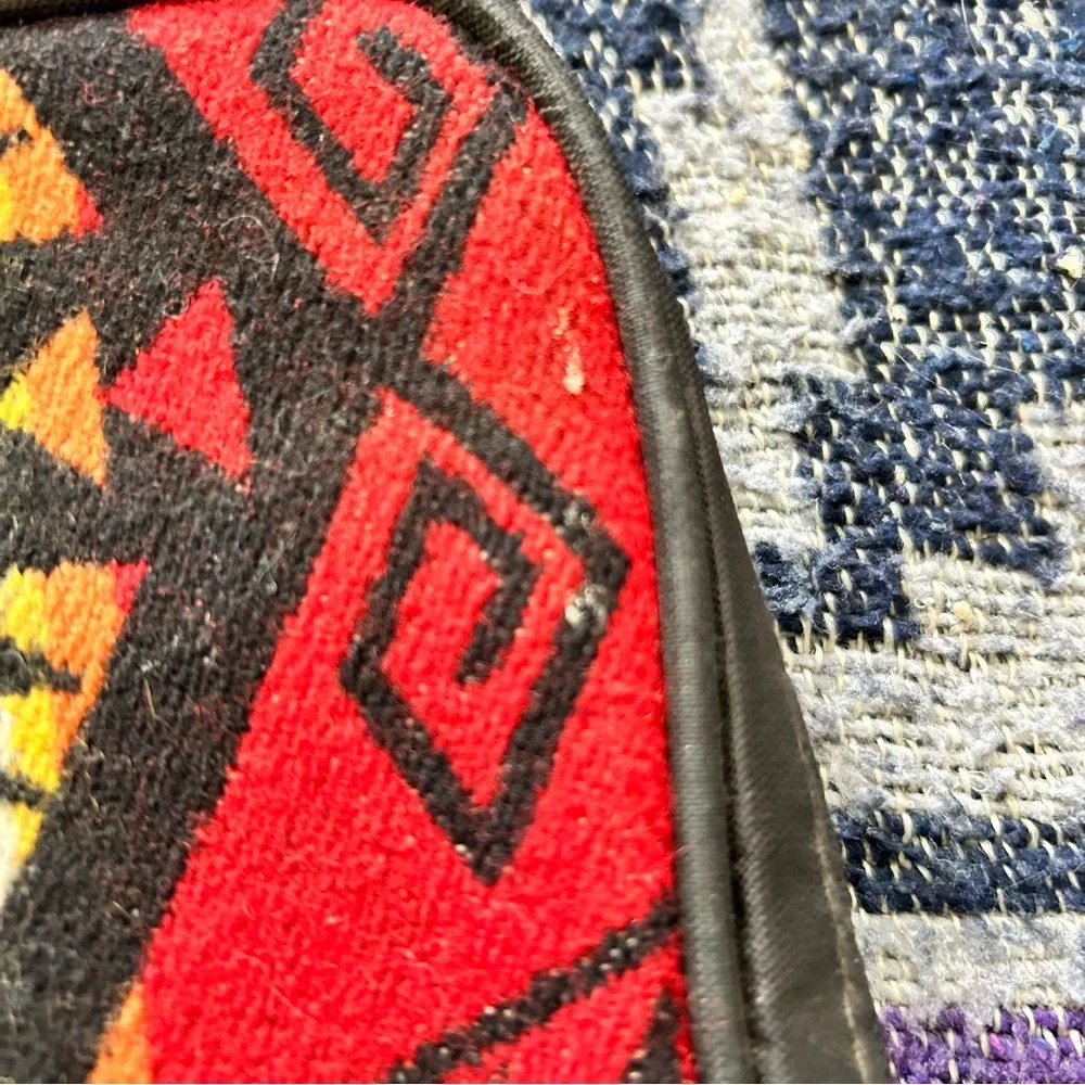 Vintage red Pendleton planner jacket with zippers and 6 ring binder loops